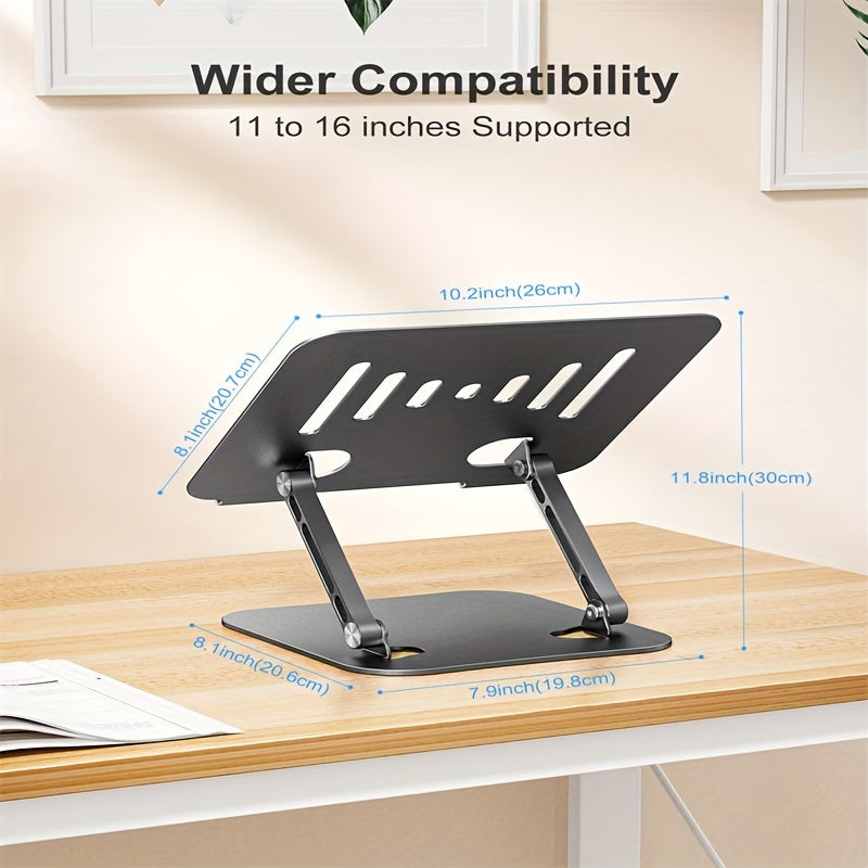 TOPESEL Adjustable Laptop Stand, 10-16 inches (MacBook, ASUS, Dell, HP, etc.)