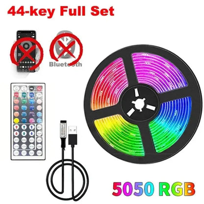 USB RGB LED Strip Light – 5V Smart Bluetooth Backlight for TV & Room Decor (5M/10M)