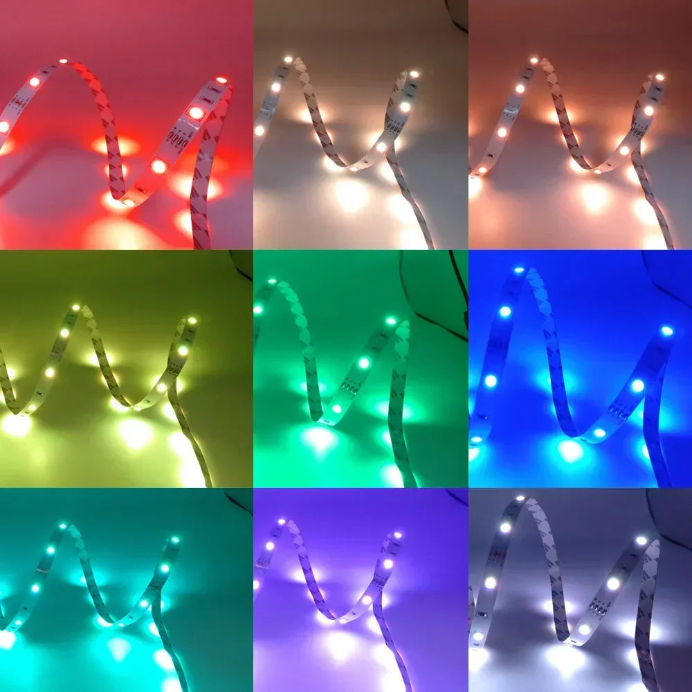 USB RGB LED Strip Light – 5V Smart Bluetooth Backlight for TV & Room Decor (5M/10M)