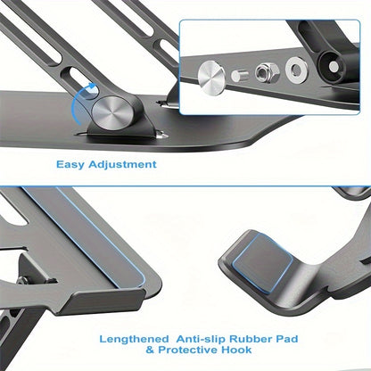 TOPESEL Adjustable Laptop Stand, 10-16 inches (MacBook, ASUS, Dell, HP, etc.)